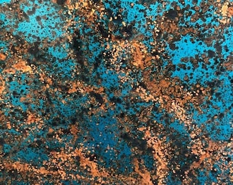 Heavy Gauge Patina Sheet Copper in Mystic Topaz for Copper Projects, Counter Tops, Backsplashes, Stair Risers, Artwork, Furniture and More