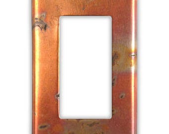 Single Rocker/gfi Copper Switch Plate in Distressed Dark - Etsy