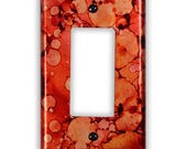 Single Rocker/GFI Copper Switch Plate in Autumn