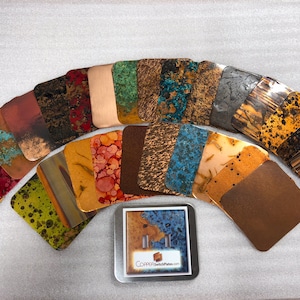Patina Copper Sample Pack - All Finshes