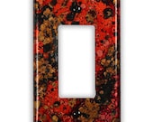 Single Rocker/GFI Copper Switch Plate in Wild Fire