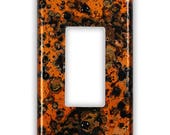 Single Rocker/GFI Copper Switch Plate in Leopard