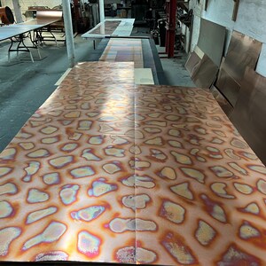 Heavy Gauge Patina Sheet Copper in Flamed for Copper Projects, Counter Tops, Backsplashes, Stair Risers, Artwork, Furniture and More!