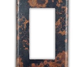 Single Rocker/GFI Copper Switch Plate in Mottled