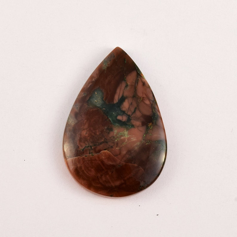 Pear Shape Imperial Jasper Loose Gemstone 33.50 Ct Natural Imperial Jasper Gemstone Cabochon Stone Size 35x24x4.9 MM G461