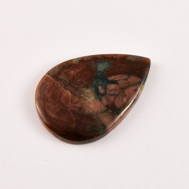 Pear Shape Imperial Jasper Loose Gemstone 33.50 Ct Natural Imperial Jasper Gemstone Cabochon Stone Size 35x24x4.9 MM G461