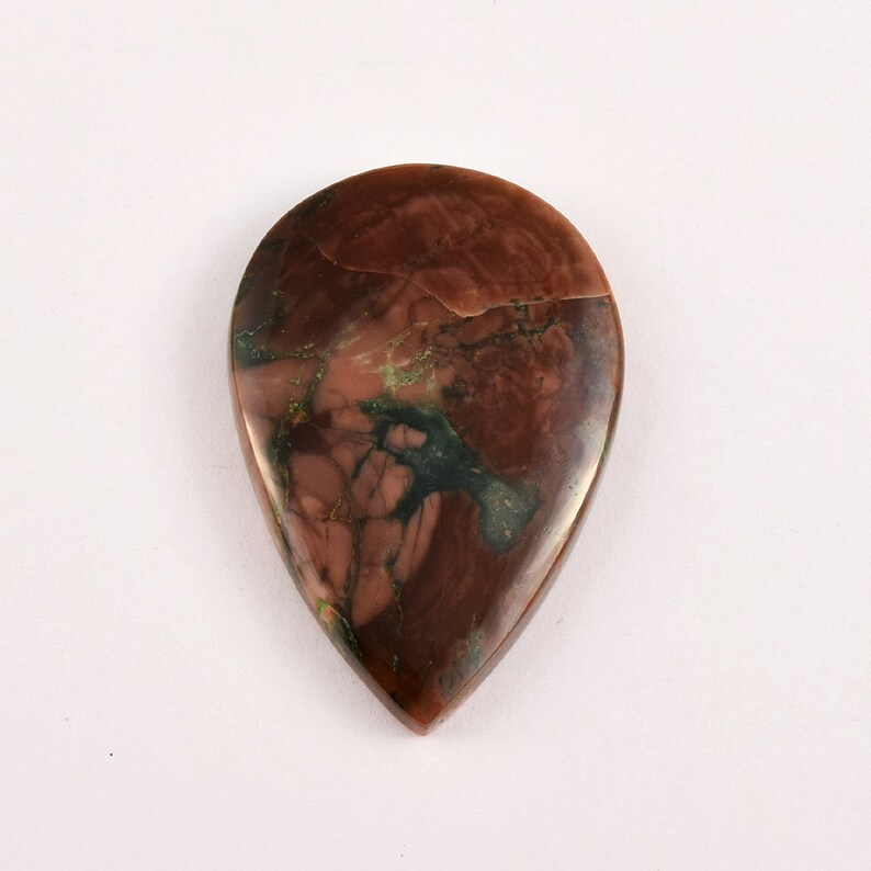 Pear Shape Imperial Jasper Loose Gemstone 33.50 Ct Natural Imperial Jasper Gemstone Cabochon Stone Size 35x24x4.9 MM G461