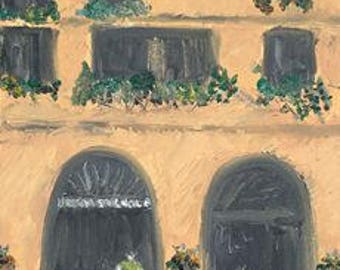 In Piazza Navona. oil on canvas, original artwork