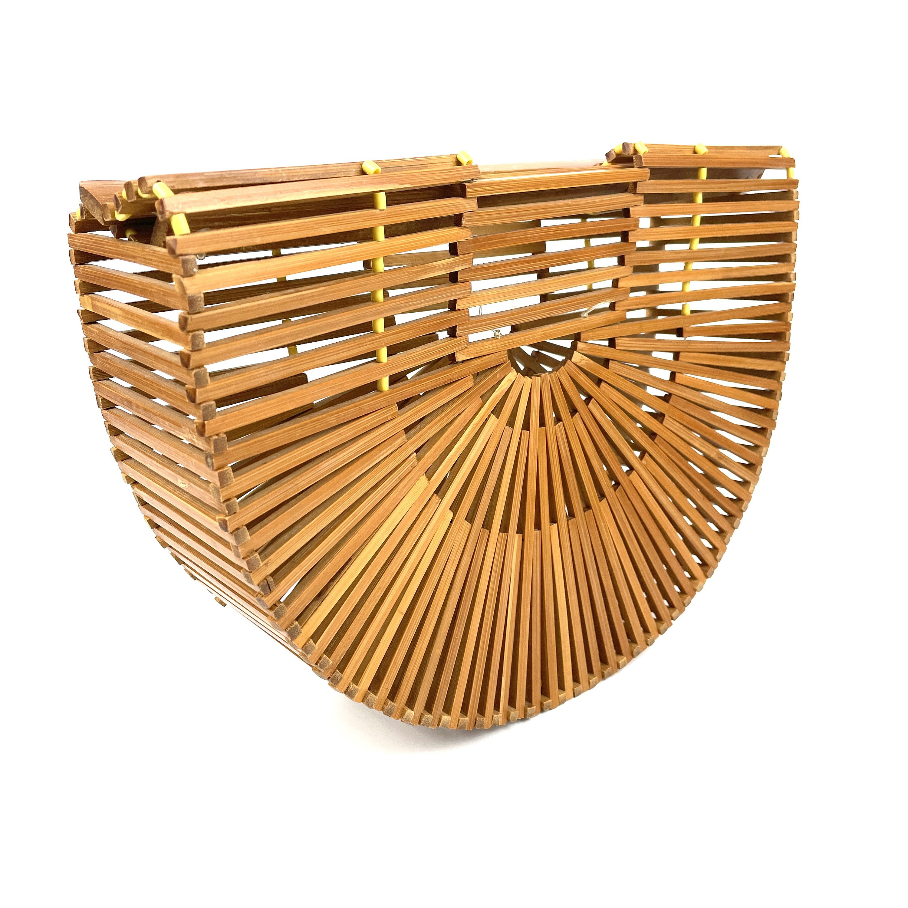 Bamboo half moon bag clearance