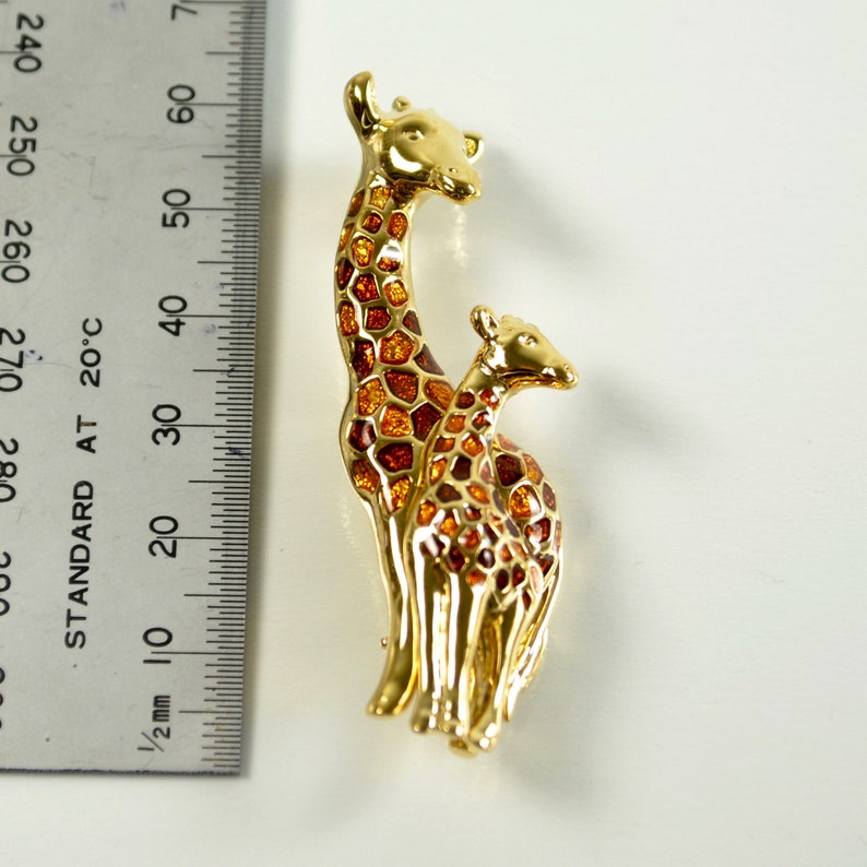 Schiaparelli Giraffe /& Baby Brooch