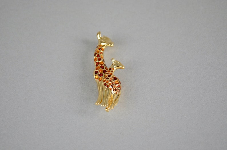 Schiaparelli Giraffe /& Baby Brooch