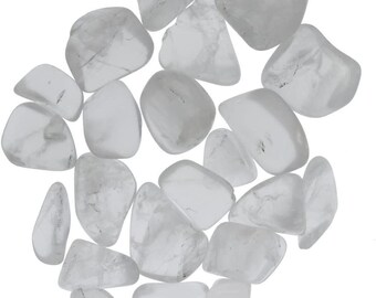 Digging Dolls: 1/2 lb Tumbled  Girasol Quartz Stones from Madagascar - 0.75" to 1.50" Avg