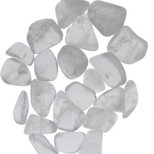 Digging Dolls: 10 pcs Tumbled  Girasol Quartz Stones from Madagascar - 0.75&quot; to 1.50&quot; Avg