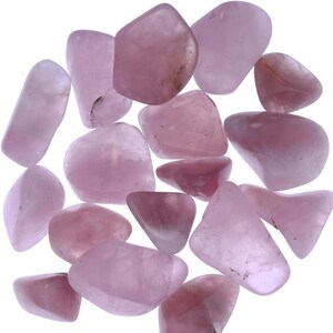Digging Dolls: 1/2 lb Tumbled Rose Quartz Stones from Madagascar - 0.75&quot; to 1.50&quot; Avg Rocks for Crafts, Art, Crystal Healing, and More!