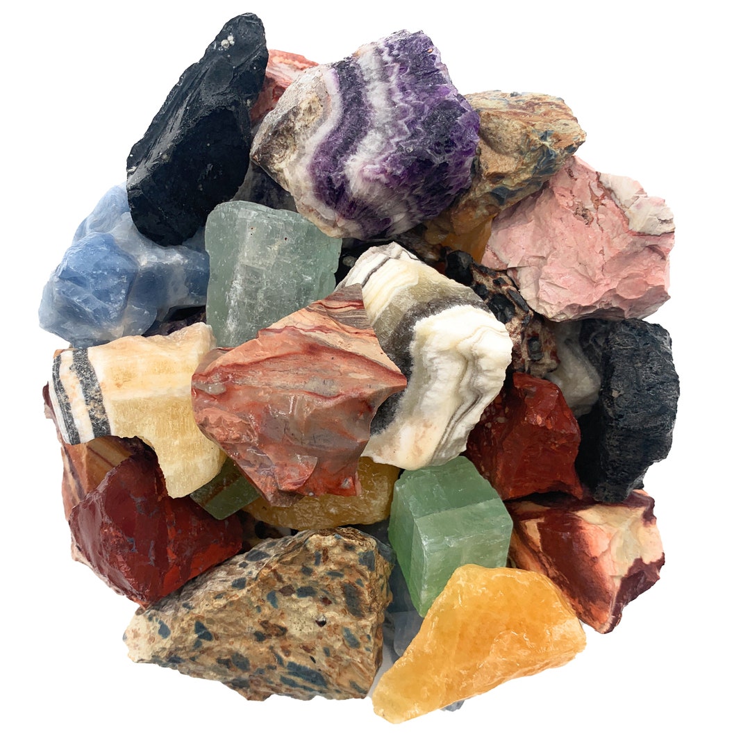 Digging Rough Stone Digging Dolls: 3 Lbs of Bulk Rough Fiesta Mix of Stones From Mexico ...
