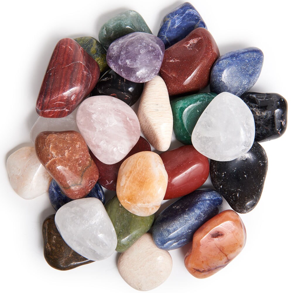 Digging Dolls: 3 Lbs Tumbled Natural Brazilian Stone Mix - Large - 1.5 ...