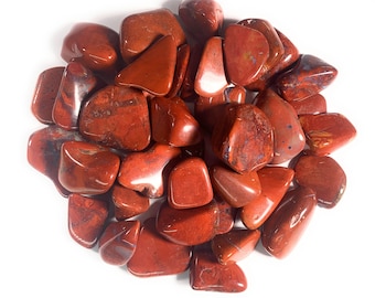 Digging Dolls: 10 pcs Tumbled Chestnut Jasper Stones from Madagascar- 0.75" to 1.50" Avg Rocks for Crafts, Art, Crystal Healing,and More!