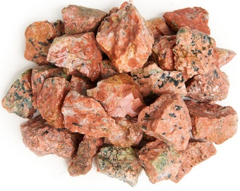 Digging Dolls: 1 lb Epidote Rough Rocks from Madagascar - Large 1"+ Raw Natural Stones for Arts, Crafts, Tumbling, Cabbing, Polishing