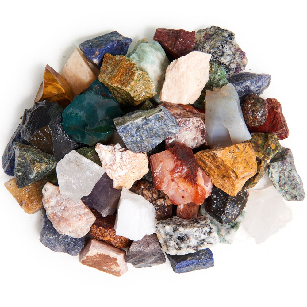 Digging Rough Stone Digging Dolls: 6 Lbs Natural Asia and Middle East Rough Stone Mix ...