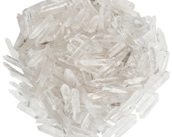 Muñecas de excavación: 1 libra de puntos de joyería de cuarzo natural / fragmentos- pequeños cristales de cuarzo para envoltura de alambre, artesanías y arte
