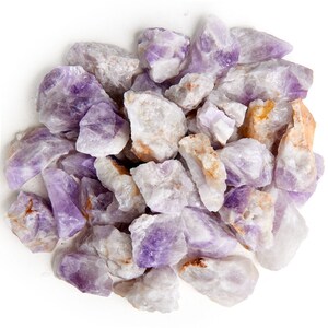 Digging Dolls: Amethyst Rough Rocks from Madagascar - Large 1&quot;+ Raw Natural Stones for Arts, Crafts, Tumbling, Cabbing, Polishing