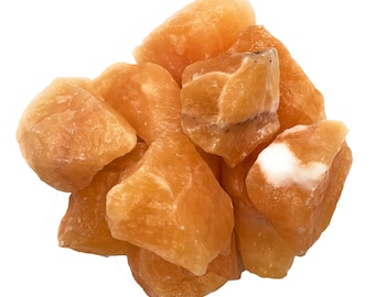Digging Dolls: Premium Orange Calcite Stones from Mexico – Large - 1.75" to 2.75" Average - Raw Rocks Perfect for Arts and Crafts!