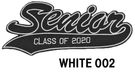 Senior Class of 2020 Graduation Patch Iron-on or Sew-on Applique Embroidered Patch 2021 2022 2023 2024-012