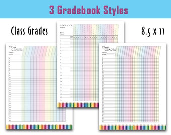 grade book etsy teacher grade books