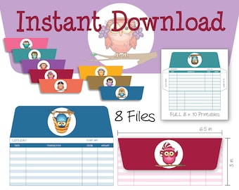 Envelope System, Cash Tracker, Money Management, Cash Organizer – Instant download - Print