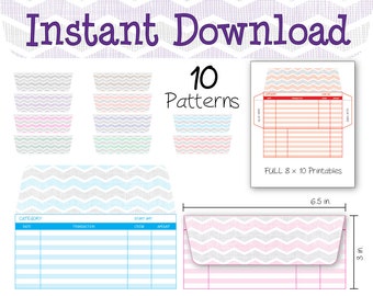 Envelope System, Cash Tracker, Money Management, Cash Organizer – Instant download - Print