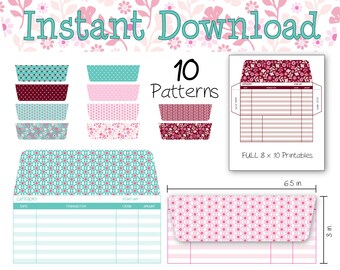 Envelope System, Cash Tracker, Money Management, Cash Organizer – Instant download - Print