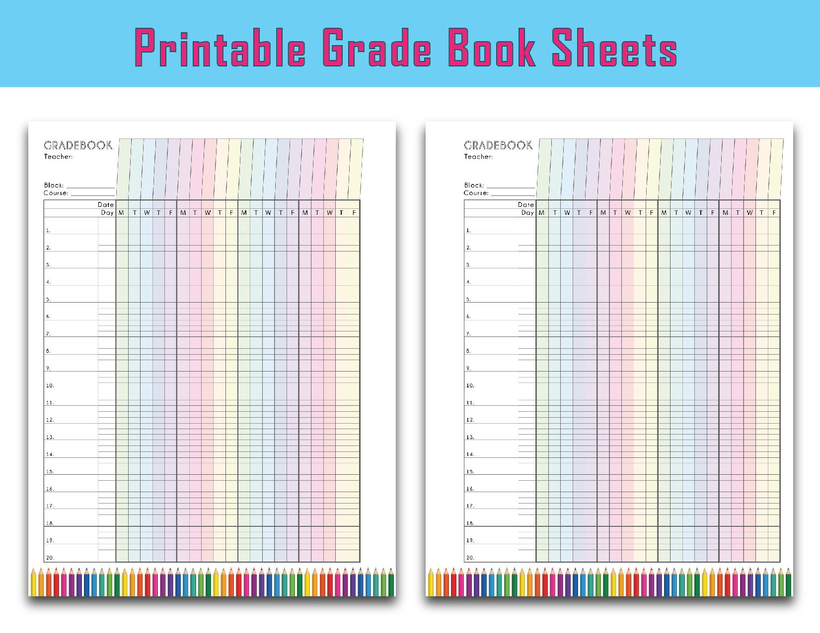 Colorful Teacher Grade Sheet, Printable Grade Log, Teacher Gradebook, Full Page, 3 Options Instant Download - Etsy colorful-teacher-grade-sheet-printable-grade-log-teacher-gradebook-full-page-3-options-instant-download-etsy