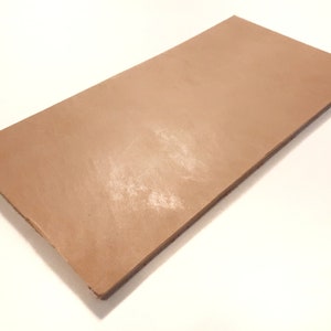 Sole Leather 1/4" Thick Extra Firm Veg Tan Leather