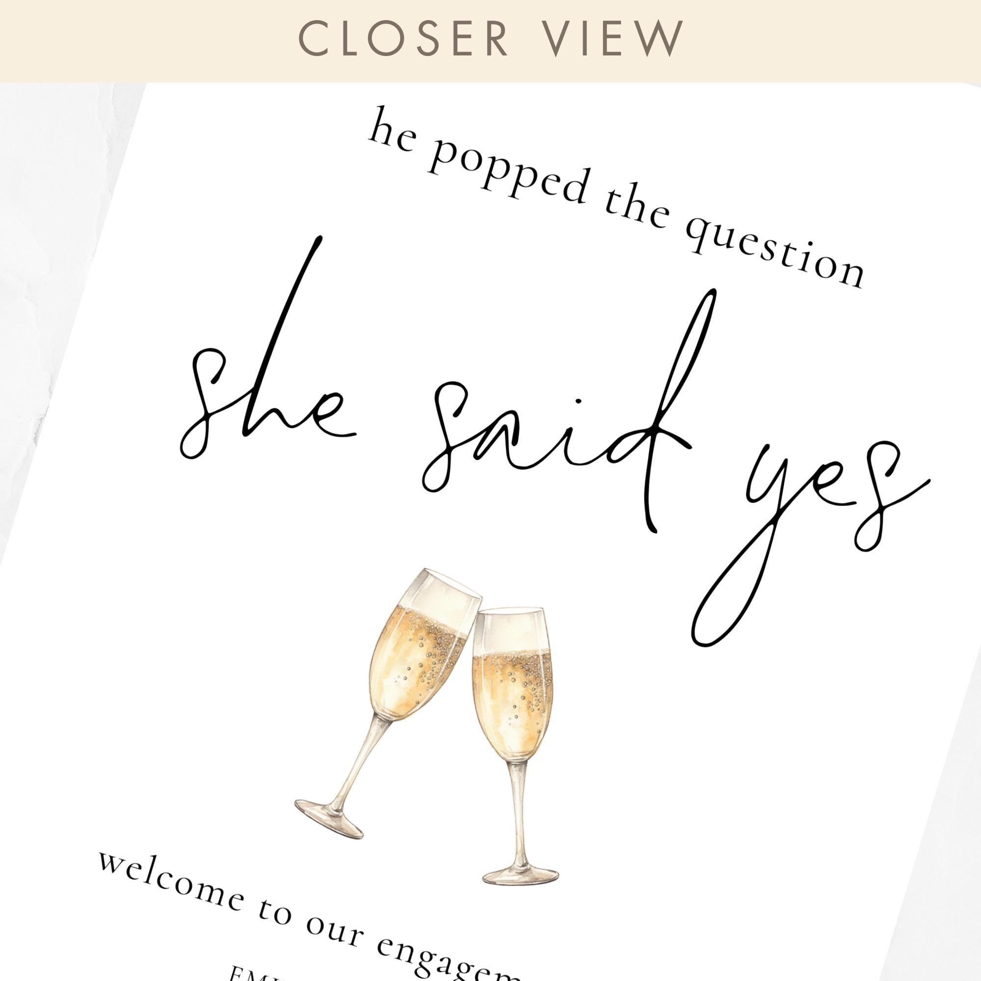 Engagement Party Welcome Table Sign Template, Printable INSTANT ...