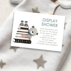 A New Chapter is About To Begin Baby Shower Template, INSTANT DOWNLOAD, Display Shower Enclosure,  Storybook Theme, Corjl Editable BA-21