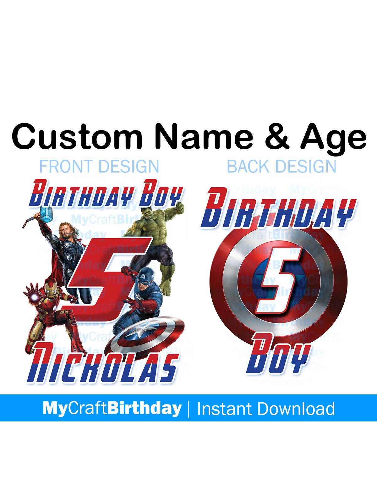 Avengers Custom Birthday Shirt Hulk 