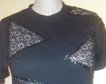 Decorative Lace & Sequin T-shirts