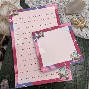Star Balloons Tear Away Notepad | Lined Notepad for Note-Taking