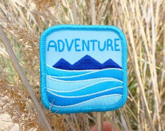 Adventure Patch - Traveler Patch - Travel Patch - Outdoors Patch - Ocean Patch - Mountain Patch - Blue Patch - Travellers Patch