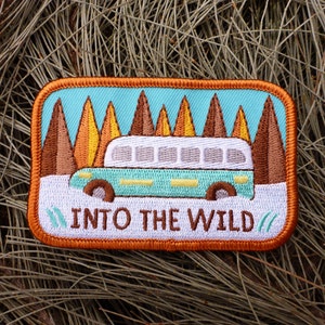 Into The Wild Patch Alexander Supertramp Patch Traveler Patch Nature Patch Bus Patch Forest Patch Traveller Patch image 1