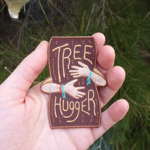 Trädkramare-märke - Skogsmärke - Hippie-märke - Naturmärke - Friluftsmärke - Vandringsmärke - Äventyrsmärke - Resemärke