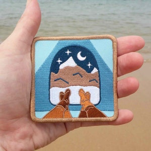 Broderad lapp för snötält – Patch för bergsäventyrsresor