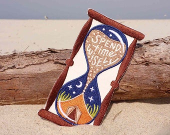 Weise Zeit Patch - Camping-Patch - im Freien Patch - Free Spirit Patch - Hippie-Patch - Reisende Patch - Reise-Patch - Wanderlust Patch