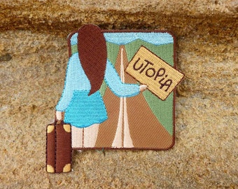 Utopia Patch - Hitchhiker Patch - Wanderlust Patch - Adventure Patch - Traveler Patch - Travel Patch - Freedom Patch - Feminist - Feminism