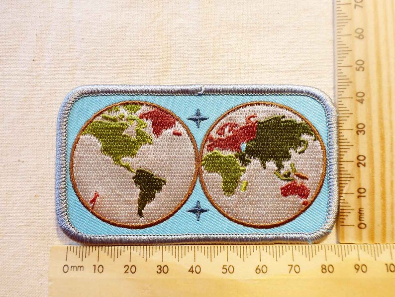 Antique Map Patch World Patch Country Patch Adventure Etsy