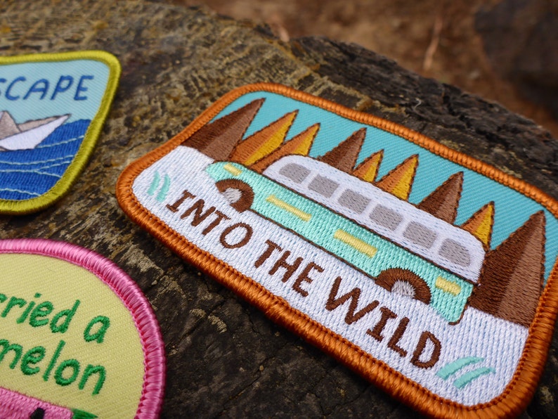 Into The Wild Patch Alexander Supertramp Patch Traveler Patch Nature Patch Bus Patch Forest Patch Traveller Patch image 7