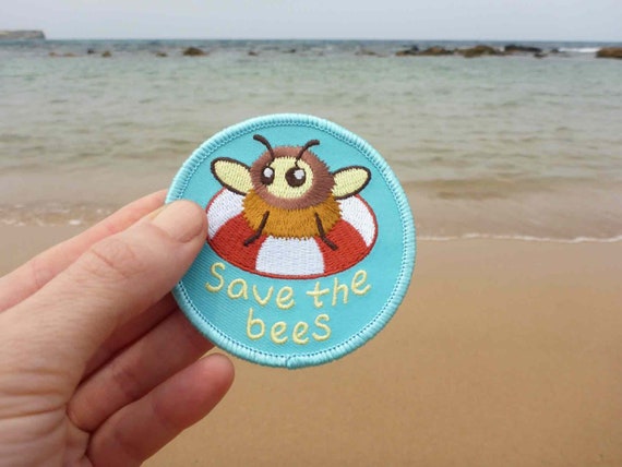 Save The Bees Patch – Embroidered Environmentalist Applique