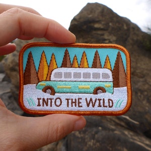 Into The Wild Patch Alexander Supertramp Patch Traveler Patch Nature Patch Bus Patch Forest Patch Traveller Patch image 2