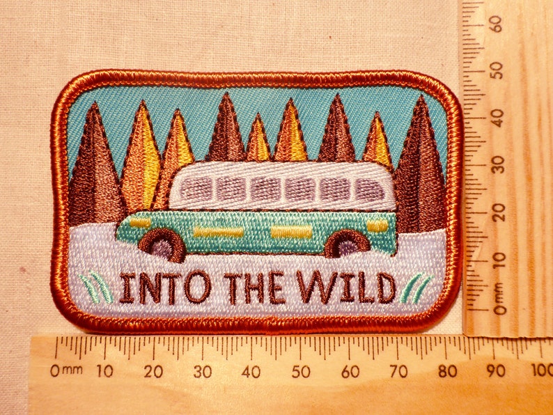 Into The Wild Patch Alexander Supertramp Patch Traveler Patch Nature Patch Bus Patch Forest Patch Traveller Patch image 3