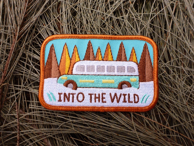 Into The Wild Patch Alexander Supertramp Patch Traveler Patch Nature Patch Bus Patch Forest Patch Traveller Patch image 1